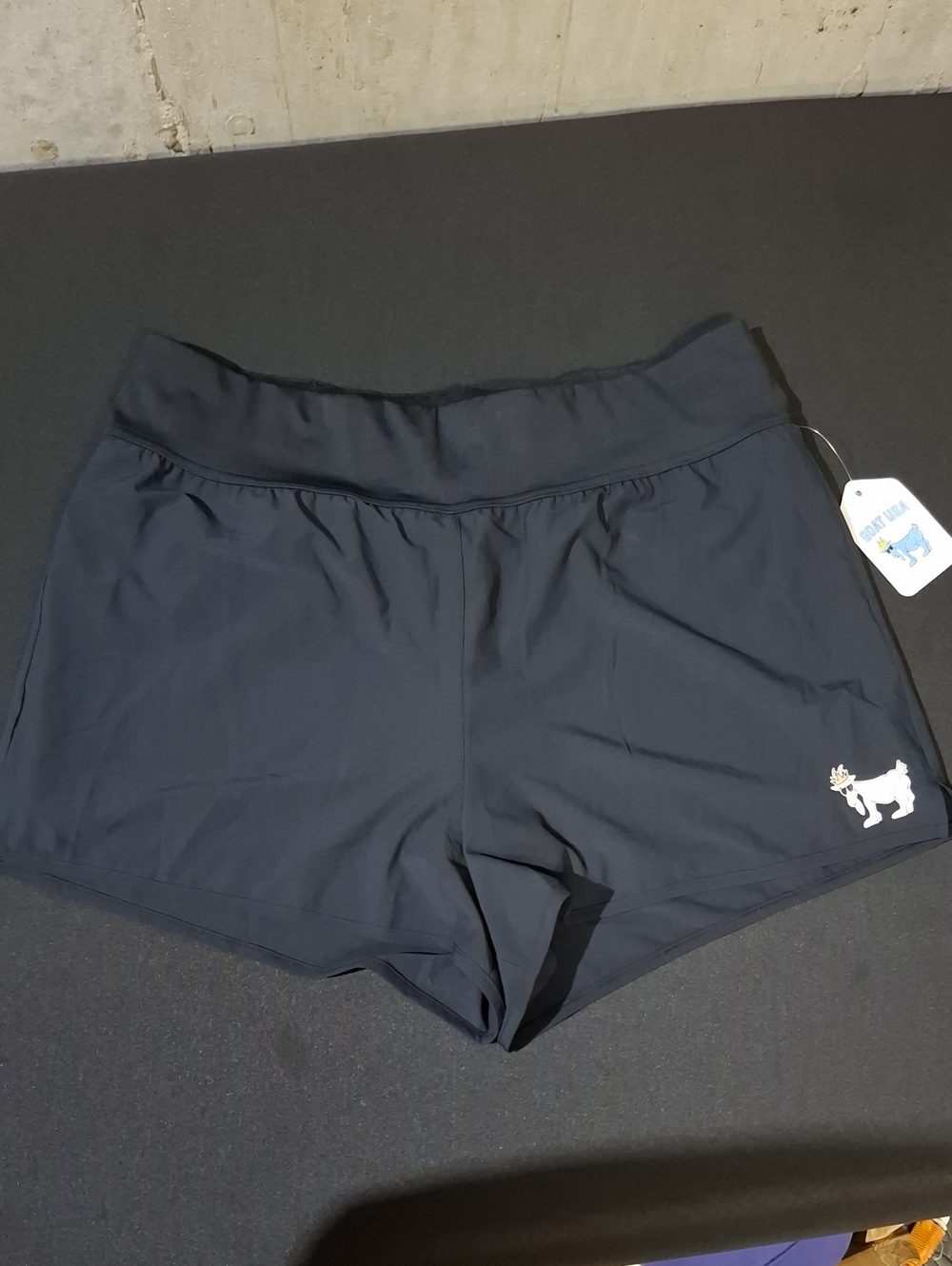 GOAT USA Women’s Black Lined Athletic Shorts